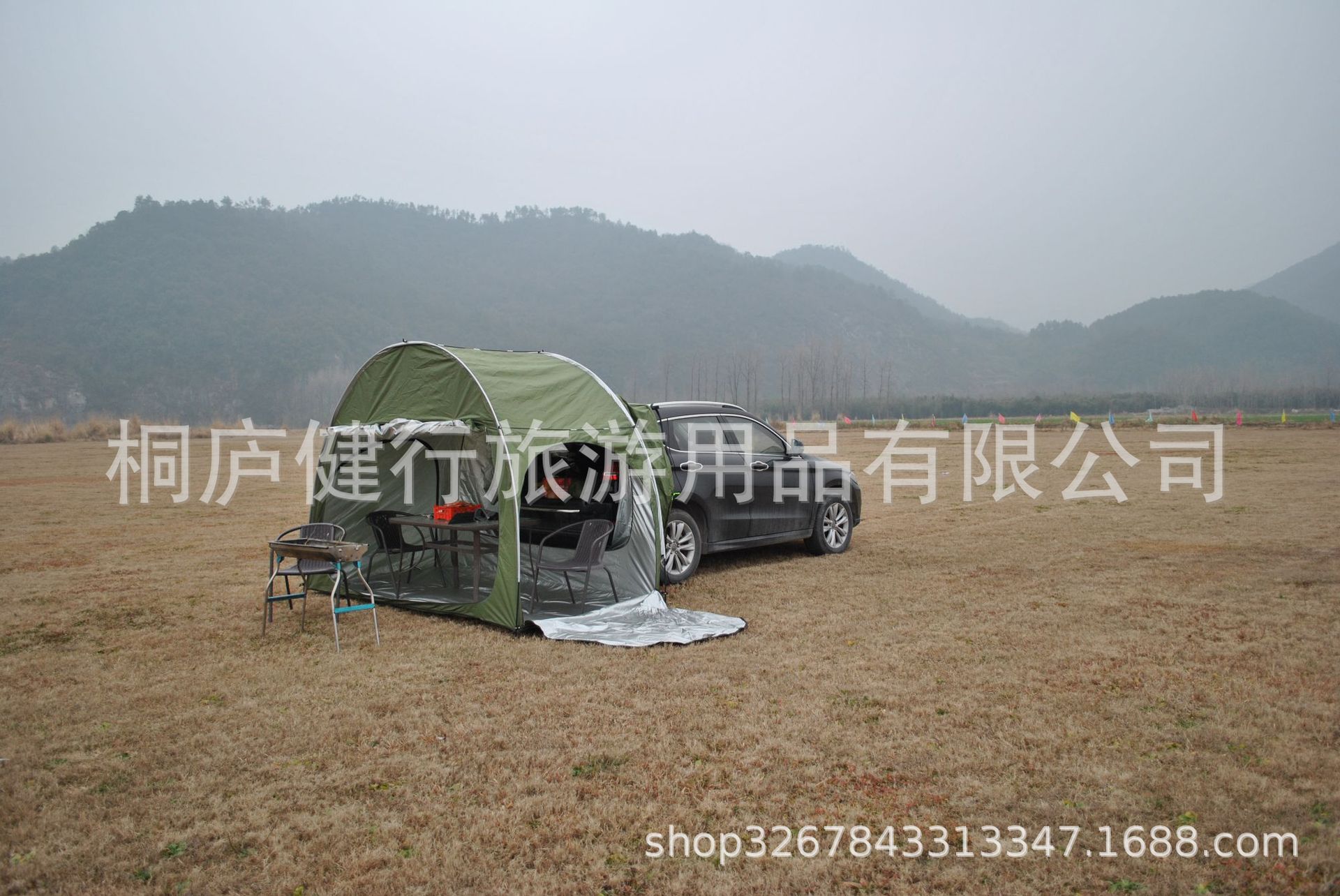 Cheap Goat Tents Outdoor Car Trunk Tent Sunshade Rainproof Tailgate Shade Awning Tent For SUV Car Self Driving Tour Barbecue Camping Tool   